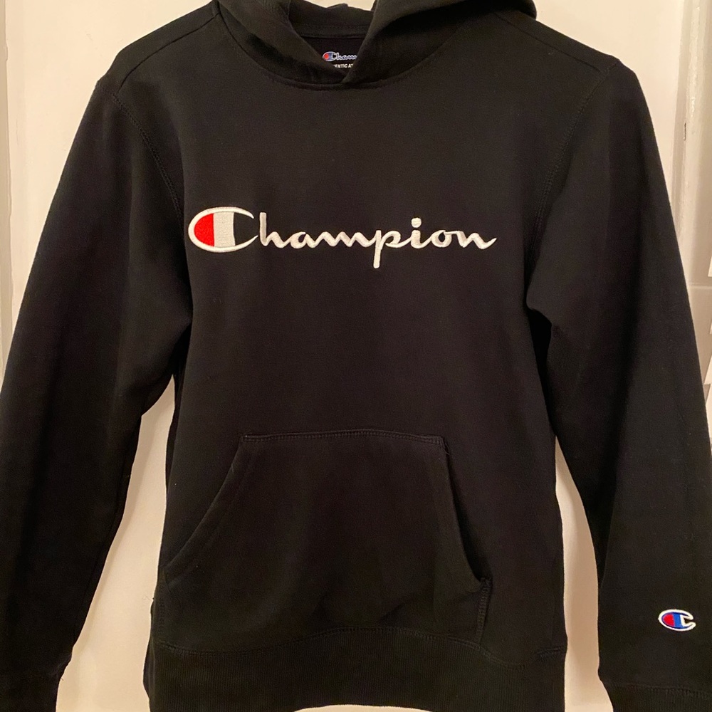 Boys Champion Hoodie Medium/Black